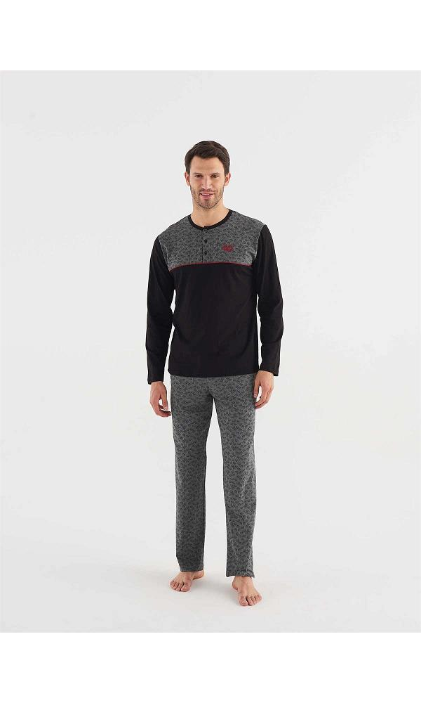 MOD 3735 ERKEK Patlı Pijama Takım TEN