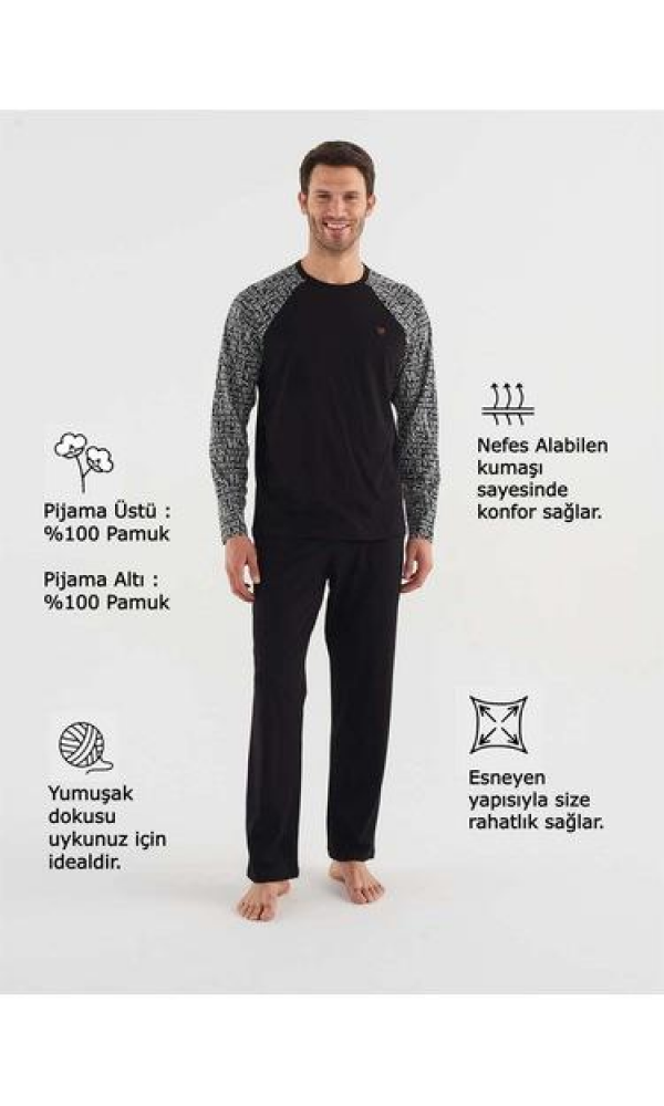 MOD 3747 ERKEK Yuvarlak Yaka Takım LACİVERT
