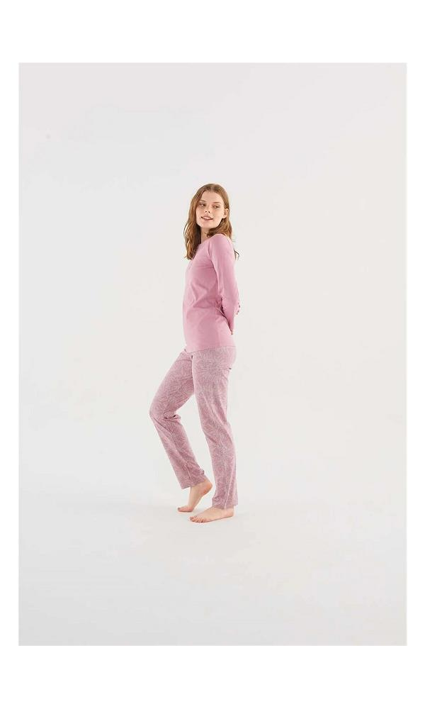 MOD 3804 BAYAN Patlı Pijama takım SİYAH