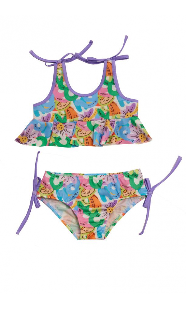 NEOPY 255101 Midu Kız Bebek Fırfır Detay Bikini BEYAZ