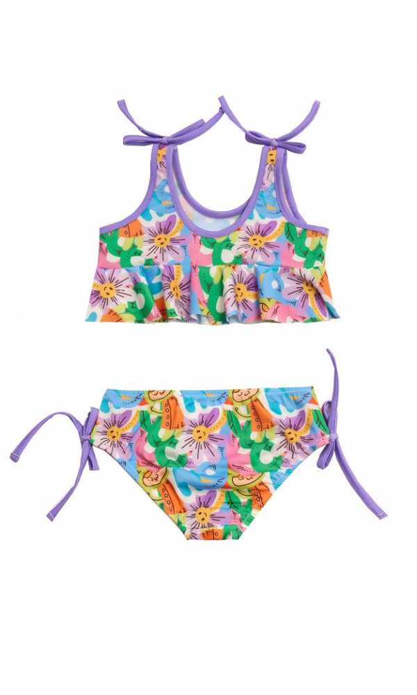 NEOPY 255101 Midu Kız Bebek Fırfır Detay Bikini BEYAZ