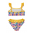 NEOPY 255208 Steın Fırfır Detaylı Kız Çocuk Bikini BEYAZ