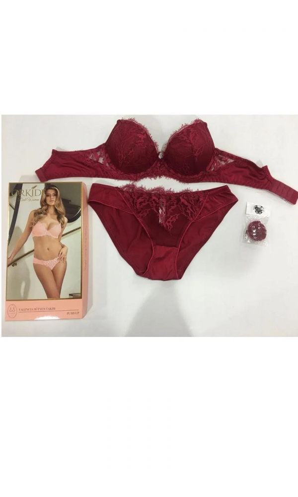 ORKİDE VALENCİA PUSH UP TAKIM BORDO