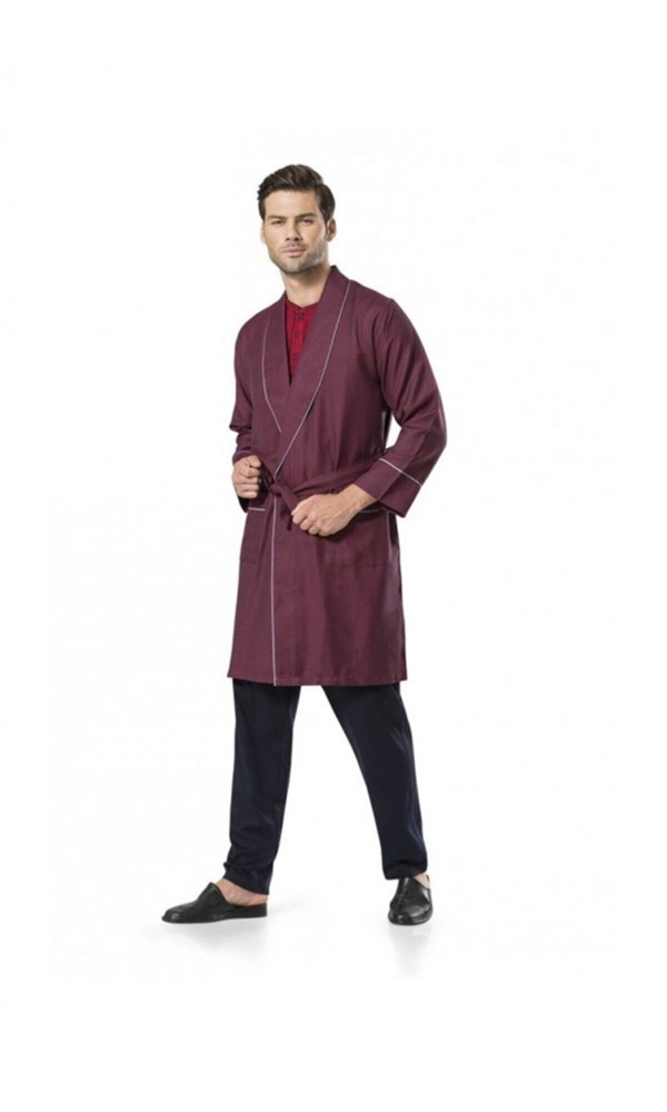 P.CARDİN 5590 5Lİ ERKEK ROB TAKIM BORDO