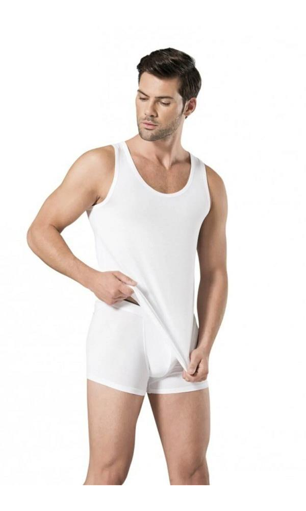 PİERRE CARDİN 140 MODAL ATLET BOXER TAKIM BEYAZ