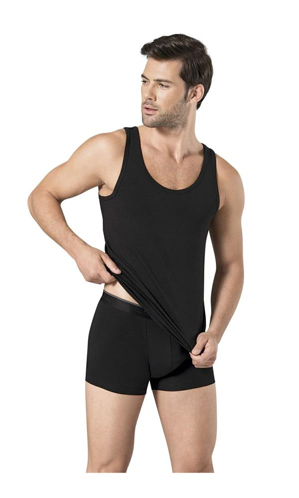 PİERRE CARDİN 145 MODAL ATLET BOXER TAKIM SİYAH