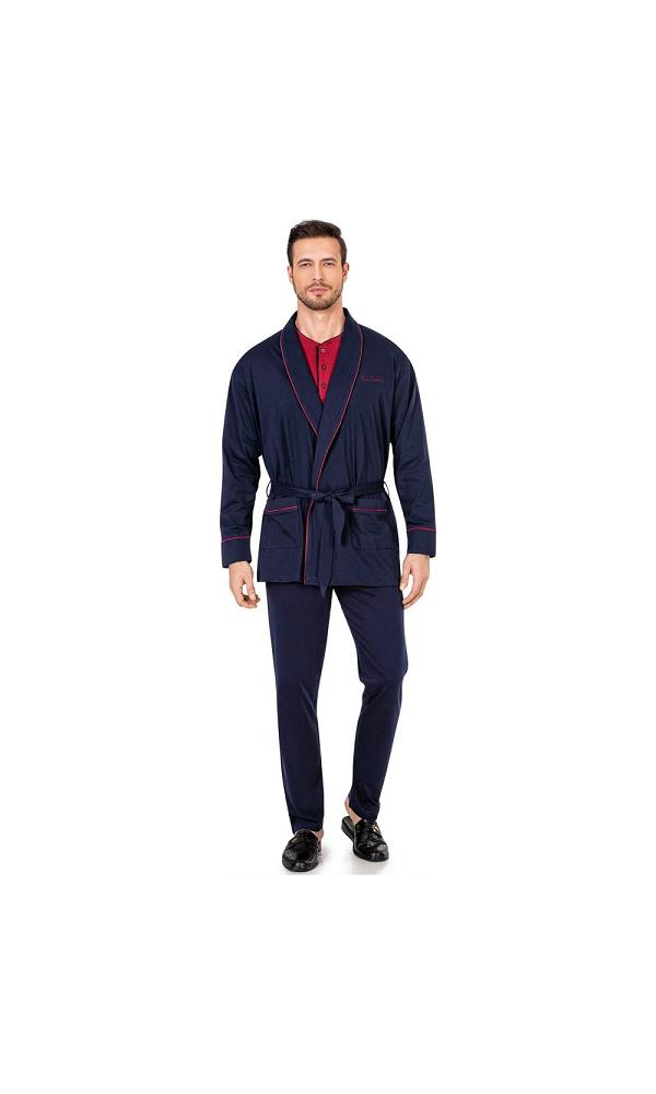 PİERRE CARDİN 5605 3LÜ ERKEK ROB TAKIM LACİVERT