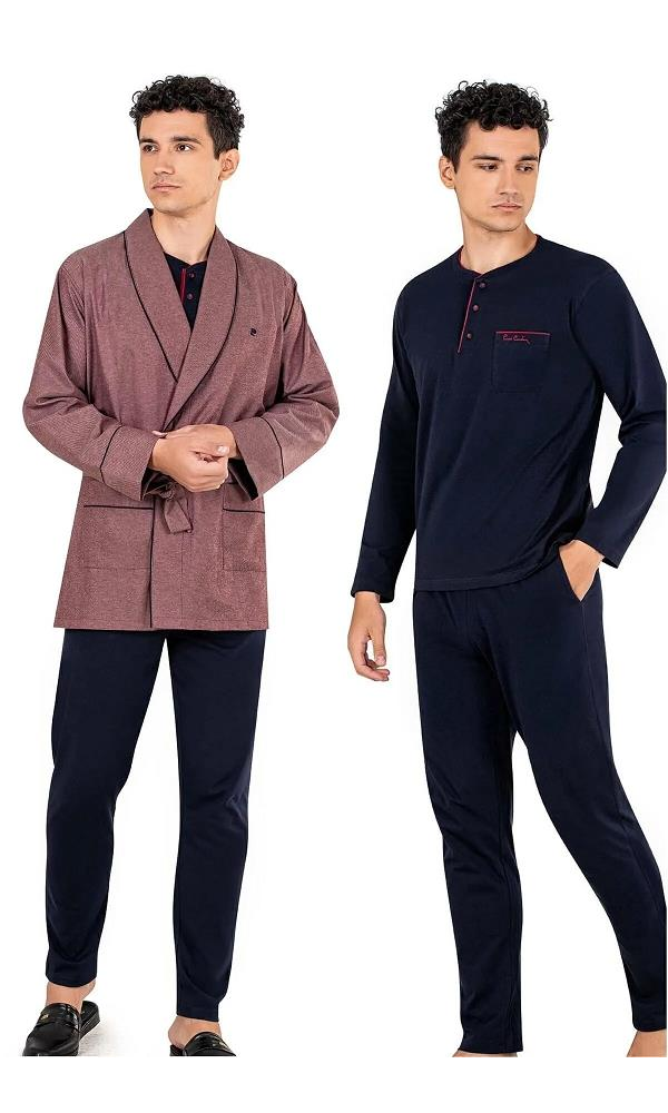 PİERRE CARDİN 5610 3LÜ ERKEK ROB TAKIM SİYAH