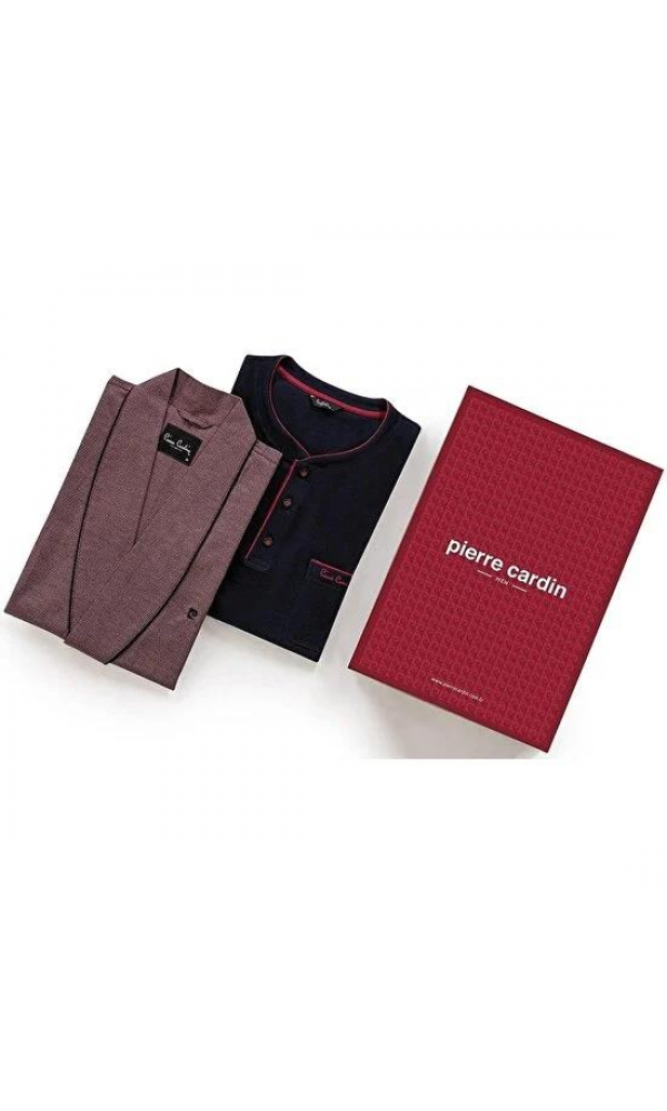 PİERRE CARDİN 5615 3LÜ ERKEK ROB TAKIM BORDO