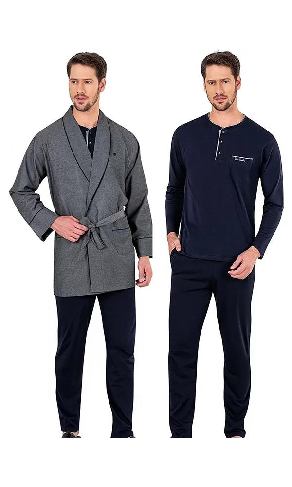 PİERRE CARDİN 5615 3LÜ ERKEK ROB TAKIM BORDO