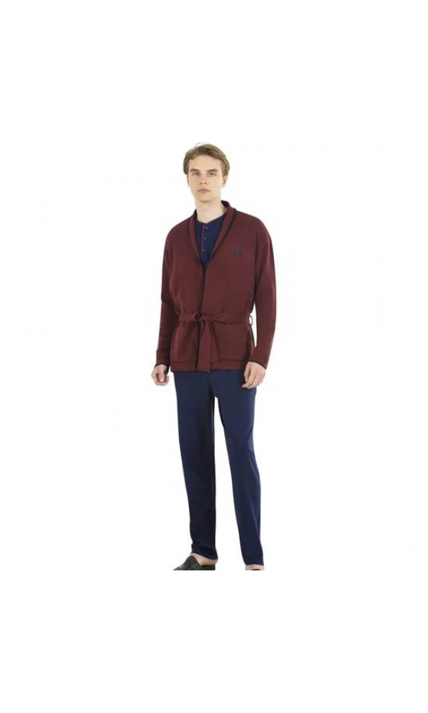 PİERRE CARDİN 5630 3LÜ ERKEK ROB TAKIM BORDO