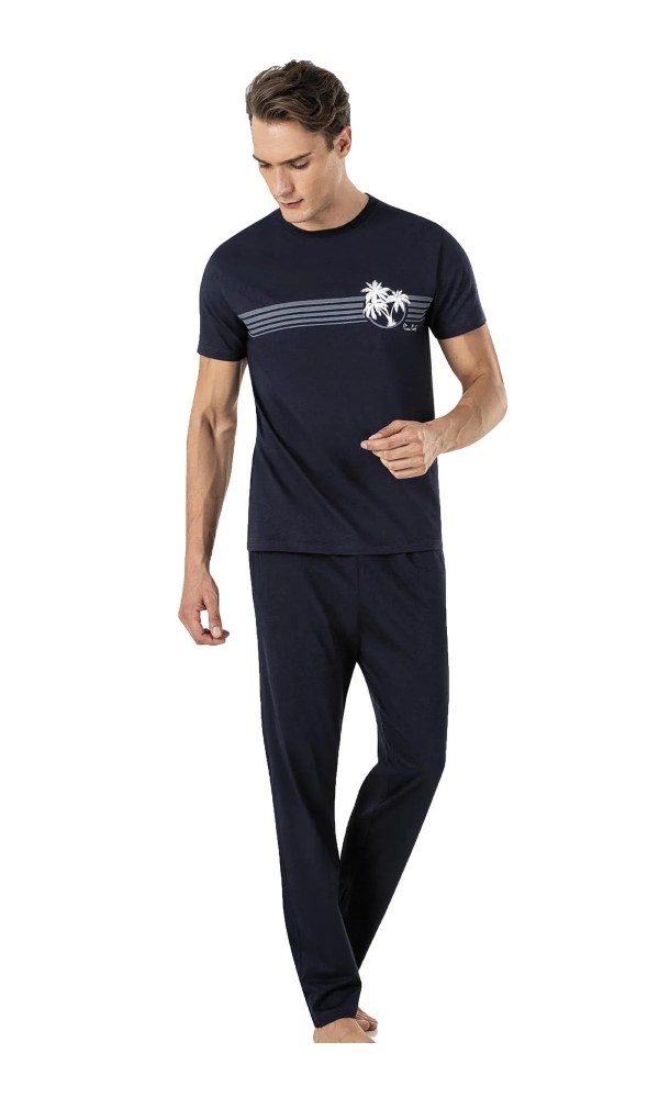 PİERRE CARDİN 6015 ERKEK PİJAMA TAKIMI GRİ