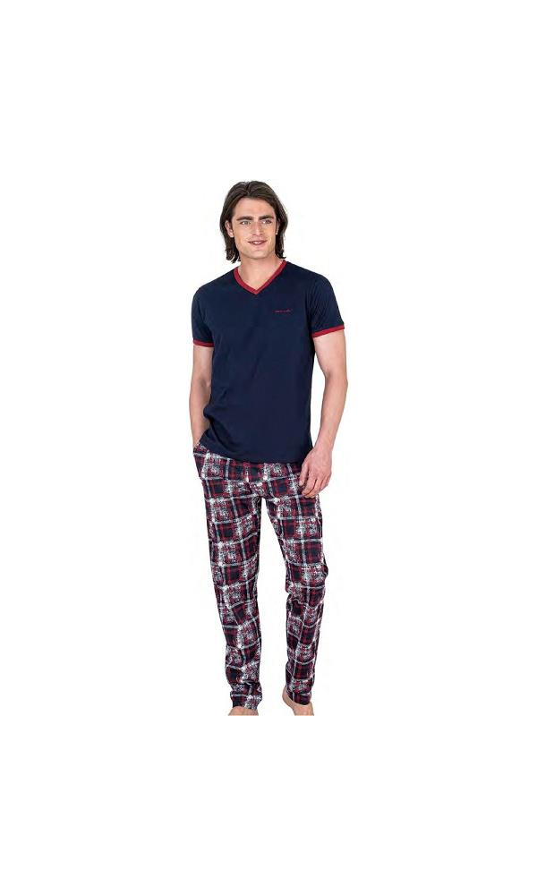 PİERRE CARDİN 6046 V YAKA PİJAMA TAKIMI LACİVERT