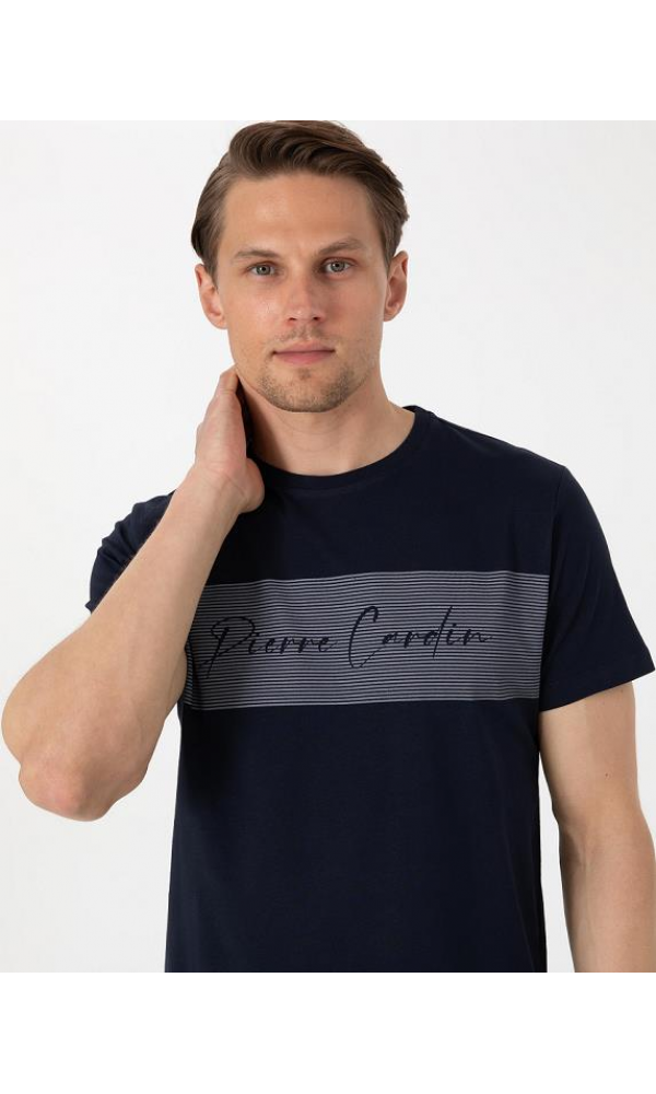 PİERRE CARDİN 6080  ERKEK PİJAMA TAKIMI LACİVERT