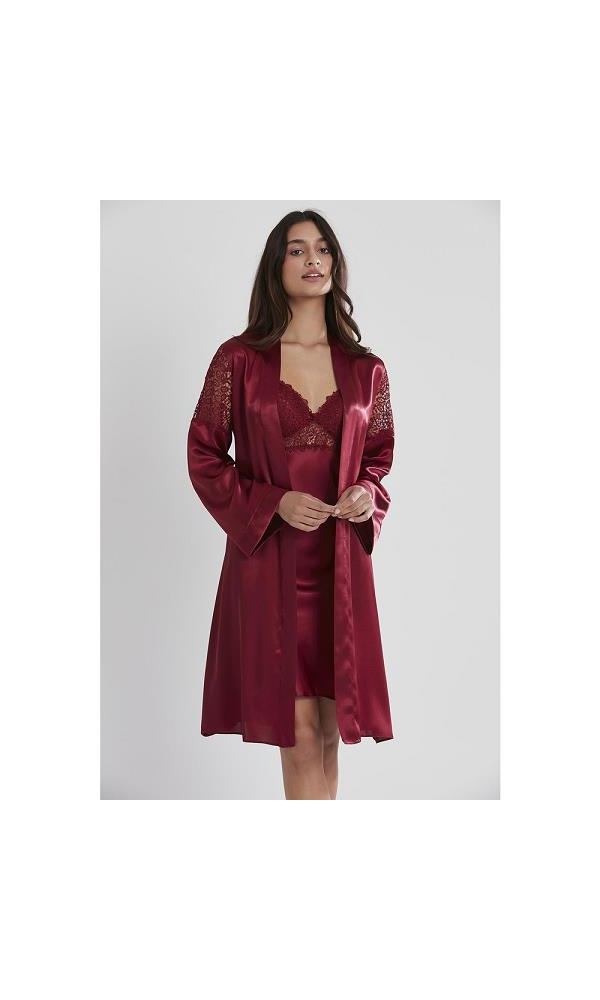 PİERRE CARDİN KADIN GECELIK 6955 SATEN KAPLI 6LI SET MİST