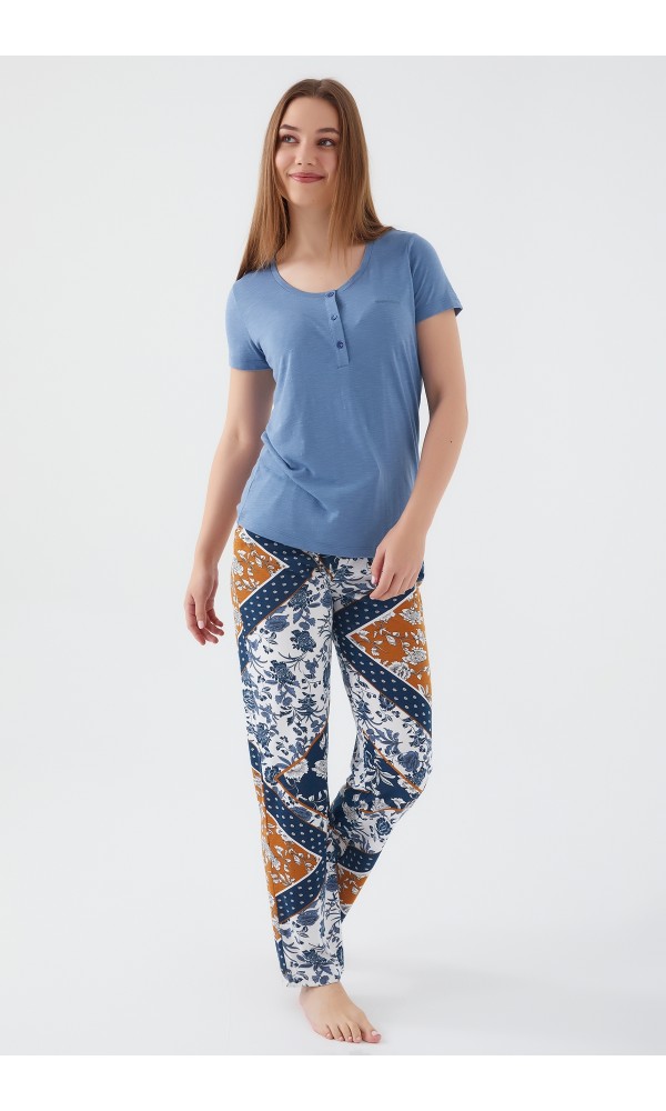 PİERRE CARDİN PC8507 PİJAMA TAKIMI EKRU
