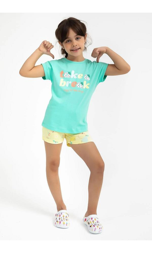 ROLY POLY 2757-G KIZ ÇOCUK PİJAMA TAKIM TURUNCU