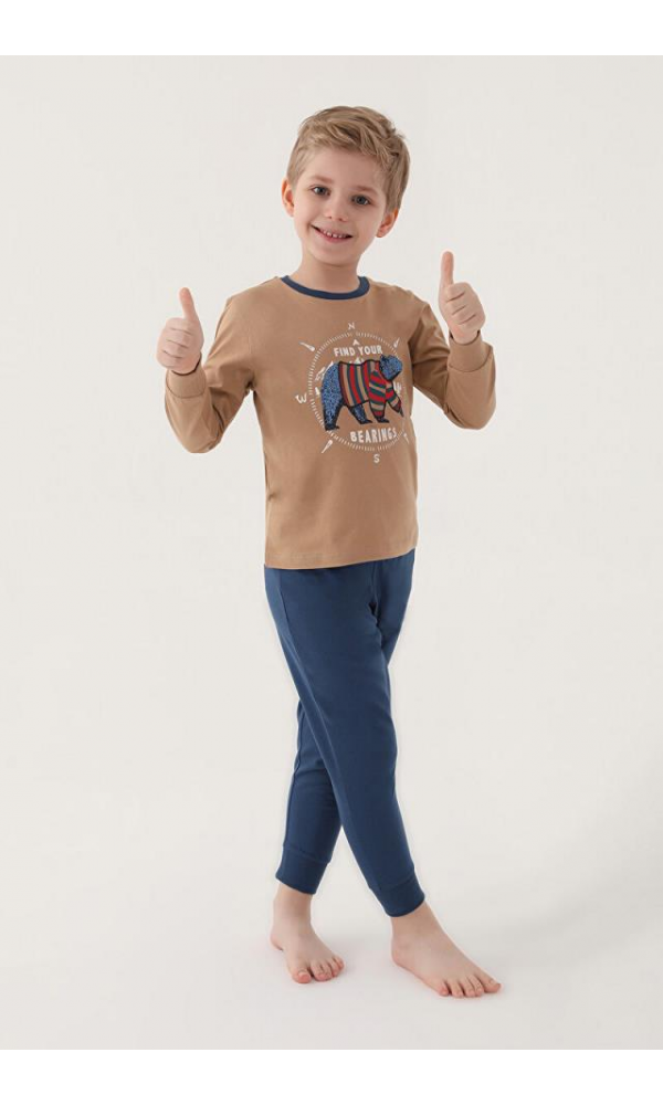 ROLY POLY 3202-2 ERKEK ÇOCUK PİJAMA TAKIMI GRİ
