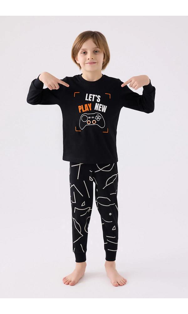 ROLY POLY 3379-2 ÇOCUK PİJAMA TAKIMI SİYAH