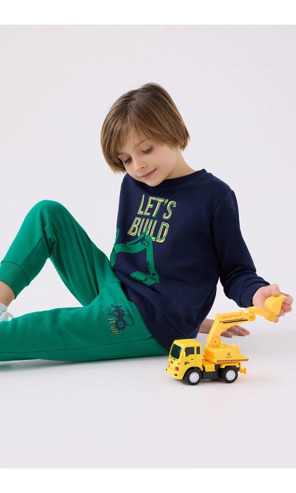 ROLY POLY 3425-2  ÇOCUK EŞOFMAN  TAKIMI MAVİ