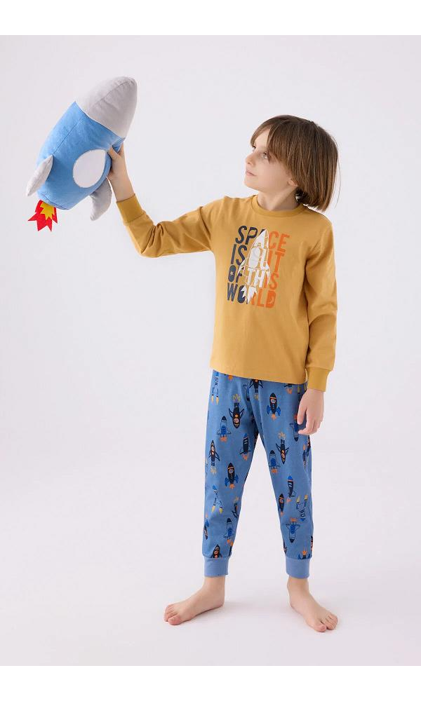 ROLY POLY 3442-2 ERKEK ÇOCUK PİJAMA TAKIM VİZON