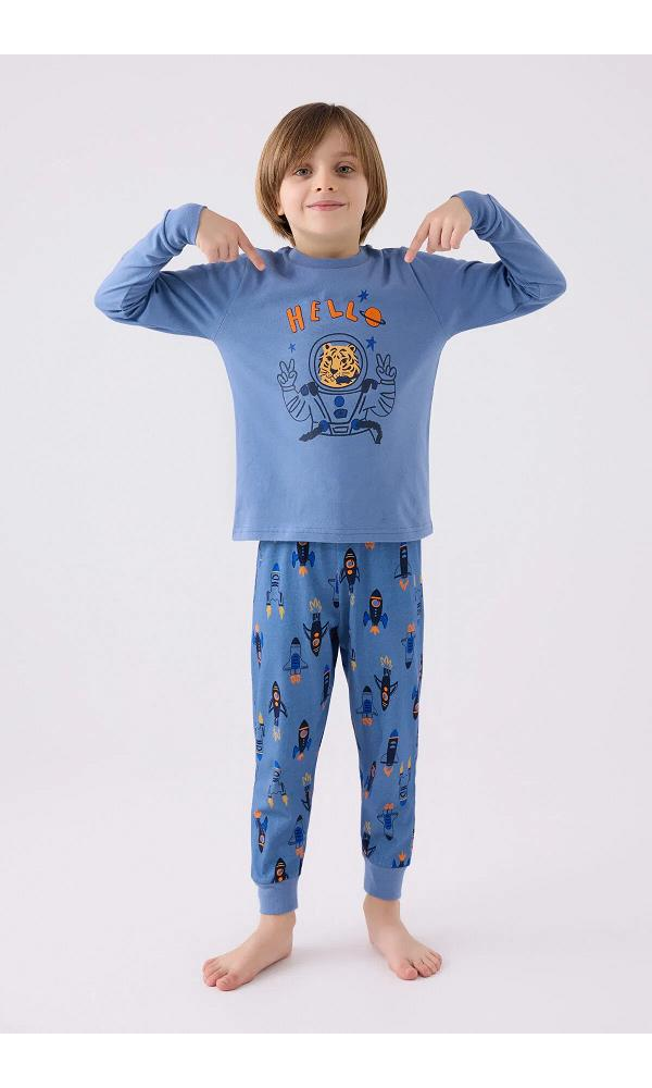ROLY POLY 3443-2 ÇOCUK PİJAMA TAKIMI MAVİ