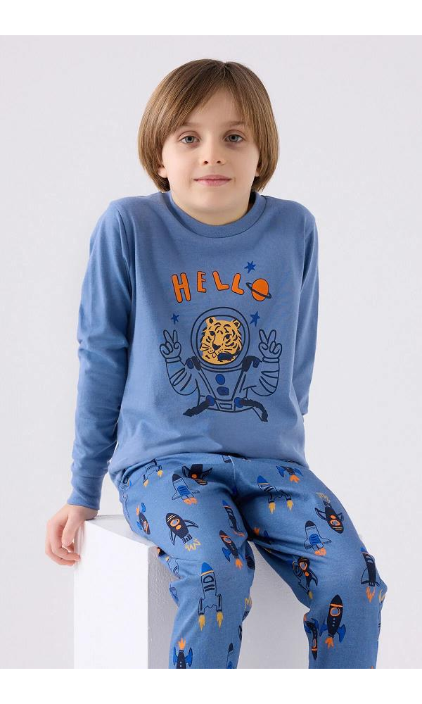 ROLY POLY 3443-2 ÇOCUK PİJAMA TAKIMI MAVİ