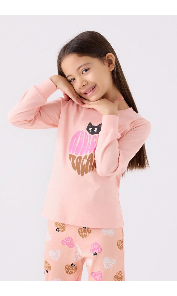 ROLY POLY 3465-G KIZ ÇOCUK PİJAMA TAKIM KREM