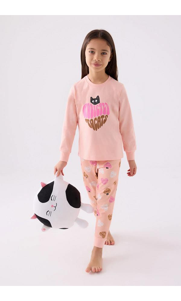 ROLY POLY 3465-G KIZ ÇOCUK PİJAMA TAKIM KREM