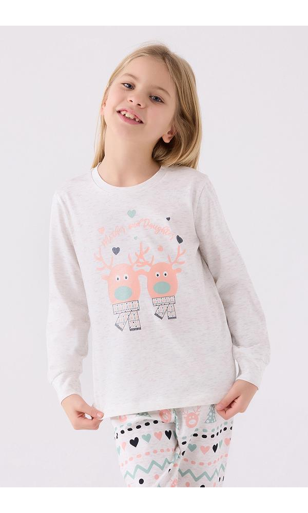 ROLY POLY 3486-2 KIZ ÇOCUK PİJAMA TAKIMI SU YEŞİLİ