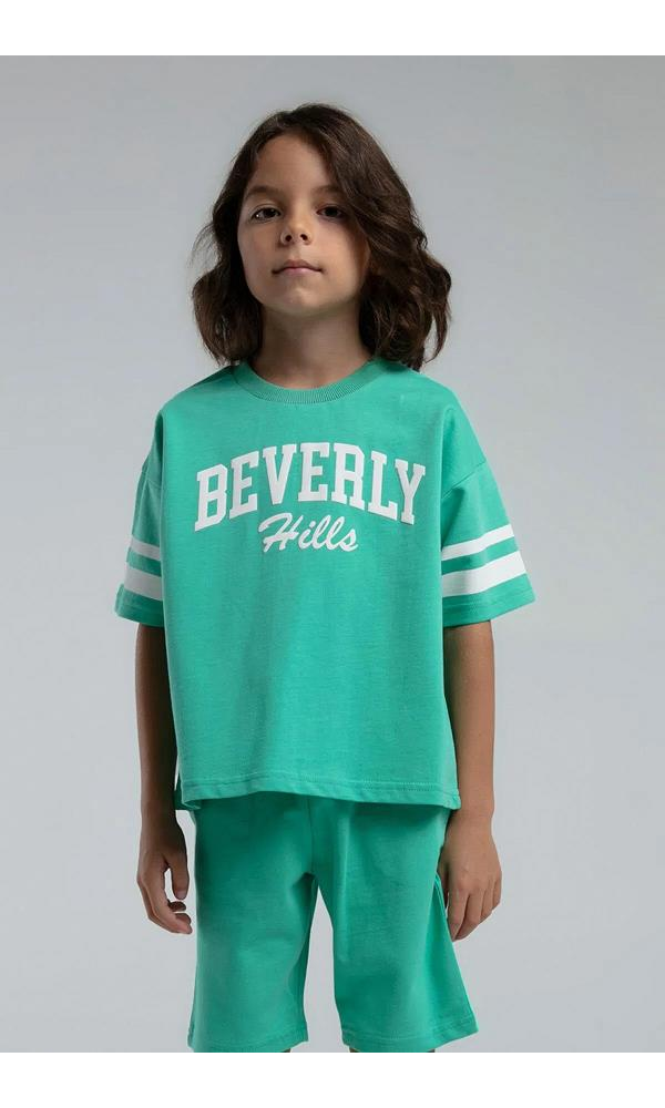 ROLY POLY 3566-G ERKEK ÇOCUK BERMUDA TAKIM LACİVERT