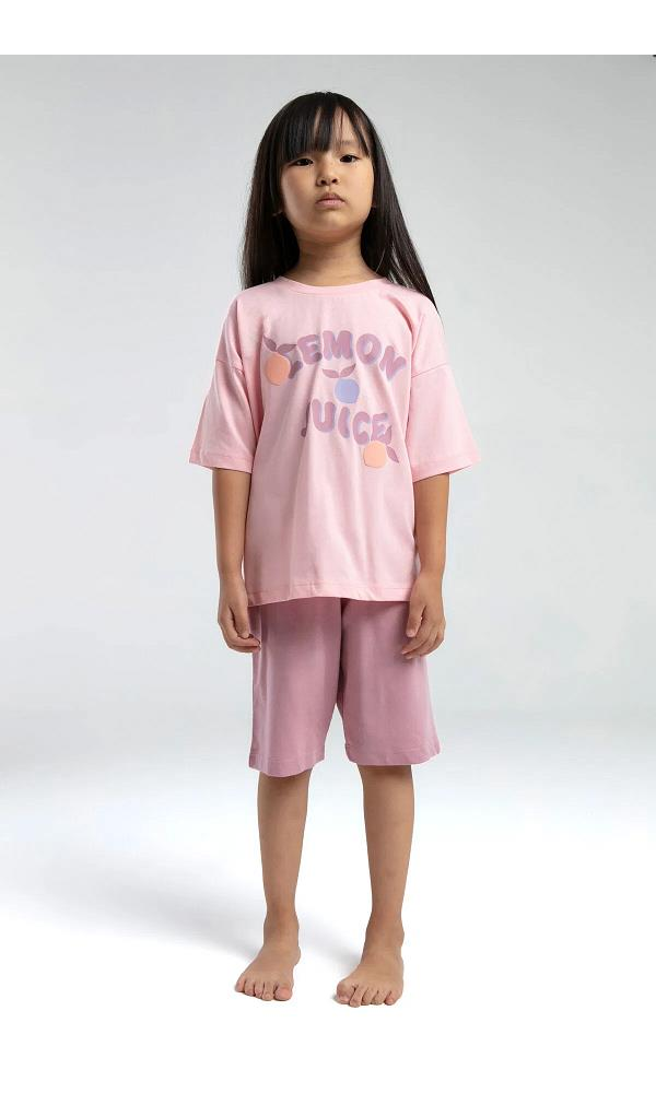 ROLY POLY 3620-G KIZ ÇOCUK BERMUDA TAKIM Açık Sarı