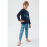 ROLY POLY RP 3049-2 ERKEK ÇOCUK PİJAMA TAKIM MAVİ