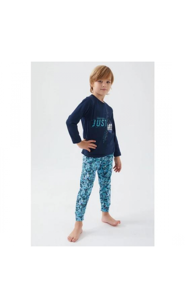 ROLY POLY RP 3049-2 ERKEK ÇOCUK PİJAMA TAKIM MAVİ