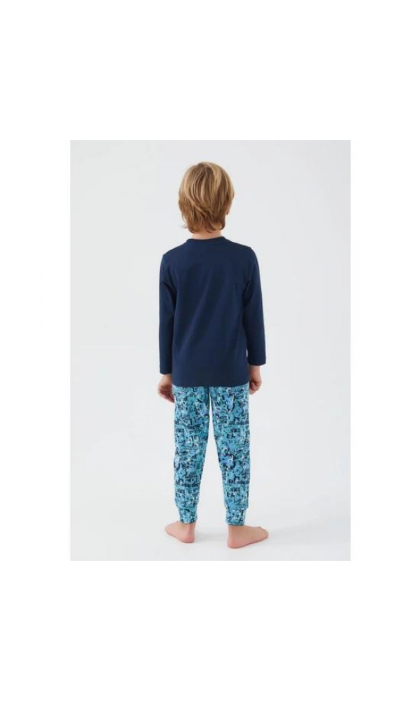 ROLY POLY RP 3049-2 ERKEK ÇOCUK PİJAMA TAKIM MAVİ