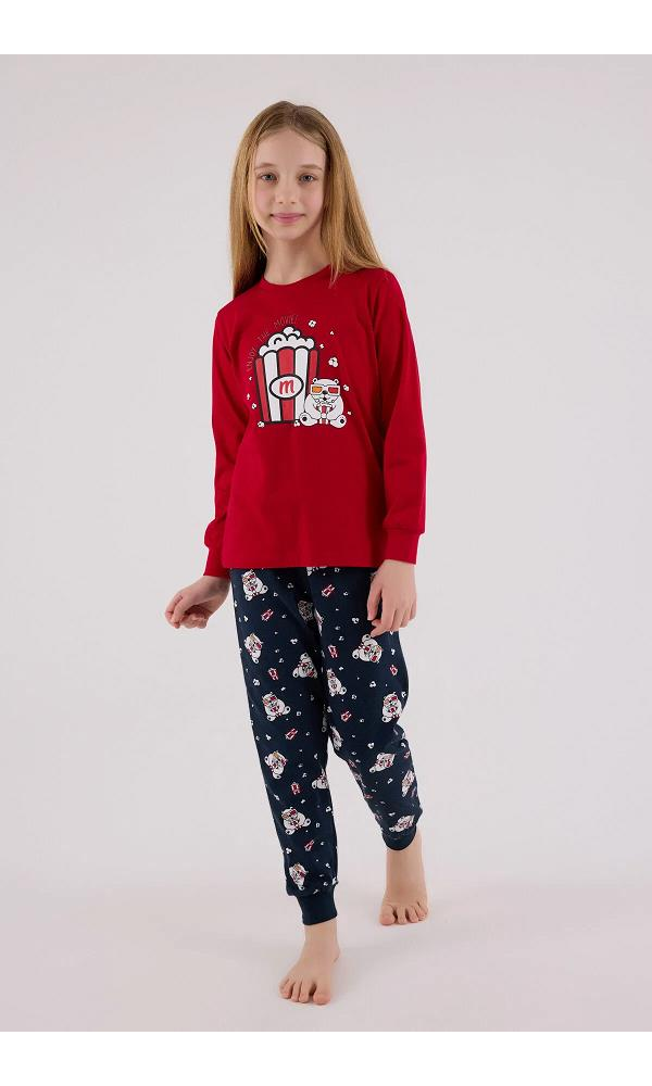ROLY POLY RP 3678-G KIZ ÇOCUK PİJAMA  TAKIMI KIRMIZI