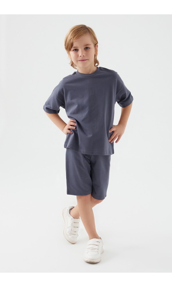ROLY POLY RP3052-2 ERKEK ÇOCUK BERMUDA TAKIM LACİVERT