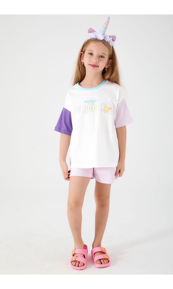 ROLY POLY RP3058-2 KIZ ŞORT TAKIM YEŞİL