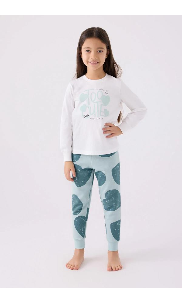 ROLY POLY RP3471-2 KIZ PİJAMA TAKIM MAVİ