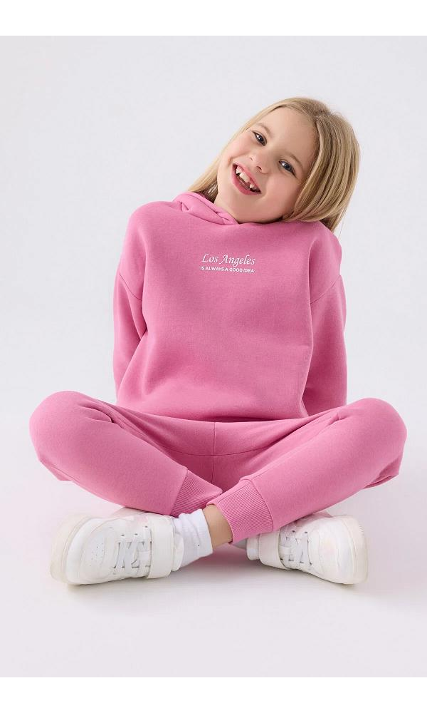 ROLY POLY RP3500-2 KIZ EŞOFMAN  TAKIM PEMBE