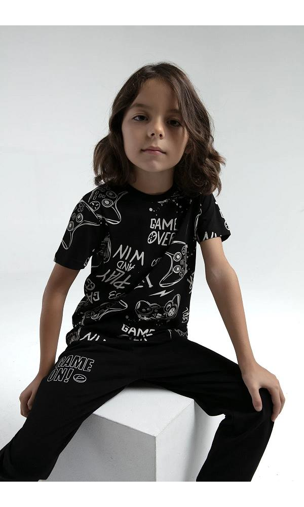 ROLY POLY RP3540-2  ERKEK ÇOCUK İKİLİ TAKIM SİYAH