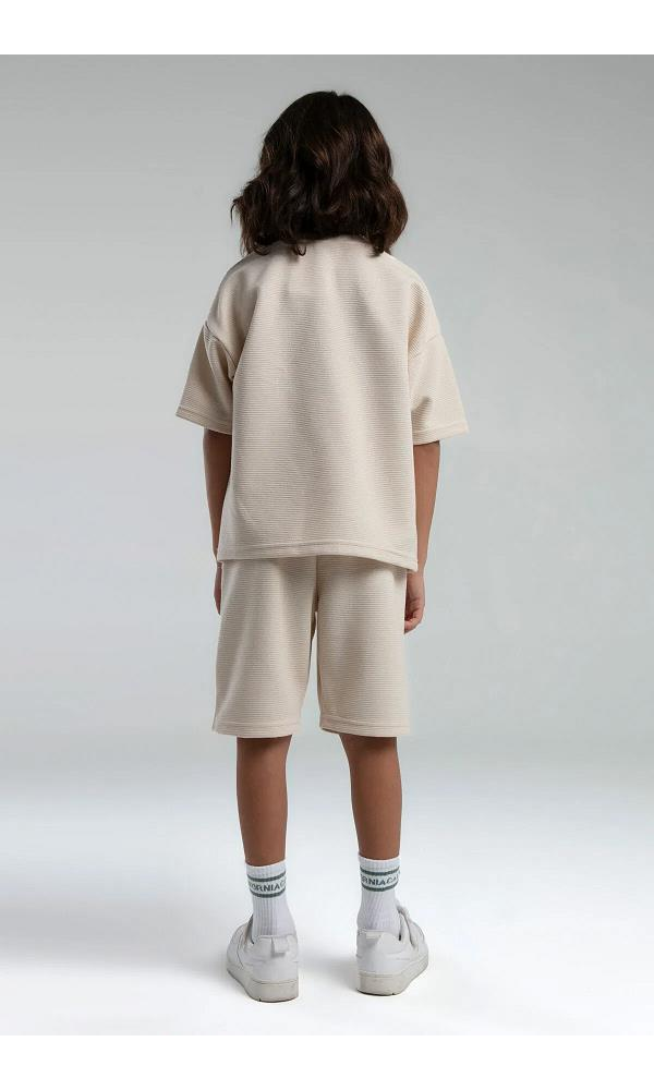 ROLY POLY RP3565-G ERKEK ÇOCUK BERMUDA  TAKIM bej