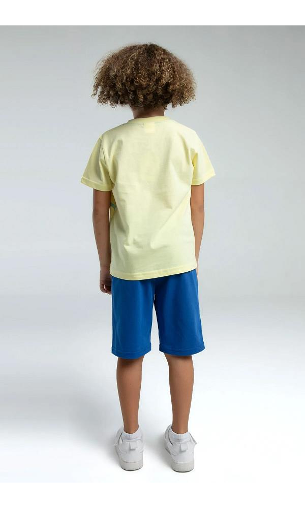 ROLY POLY RP3576-2  ERKEK ÇOCUK BERMUDA TAKIM Açık Sarı