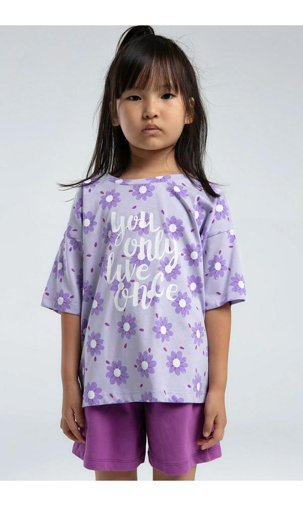 ROLY POLY RP3610-2 KIZ ÇOCUK ŞORT TAKIM Lila
