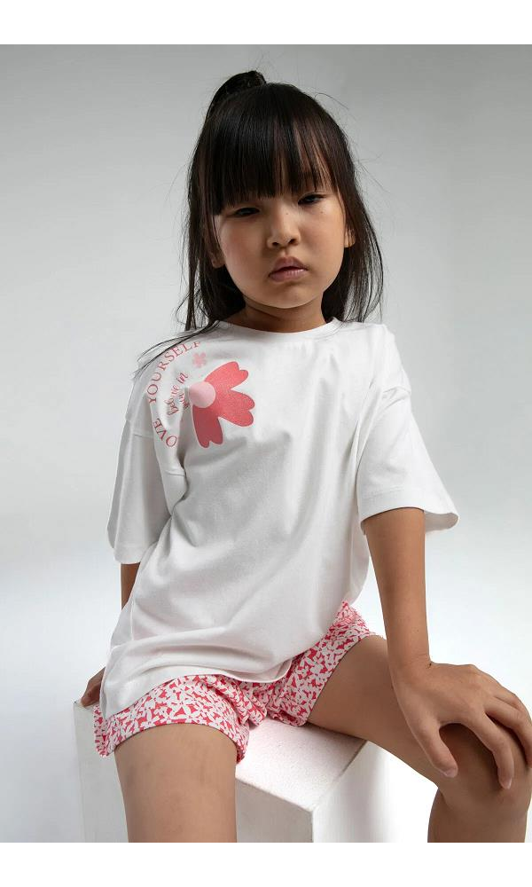 ROLY POLY RP3611-2 KIZ ÇOCUK BERMUDA TAKIM BEYAZ