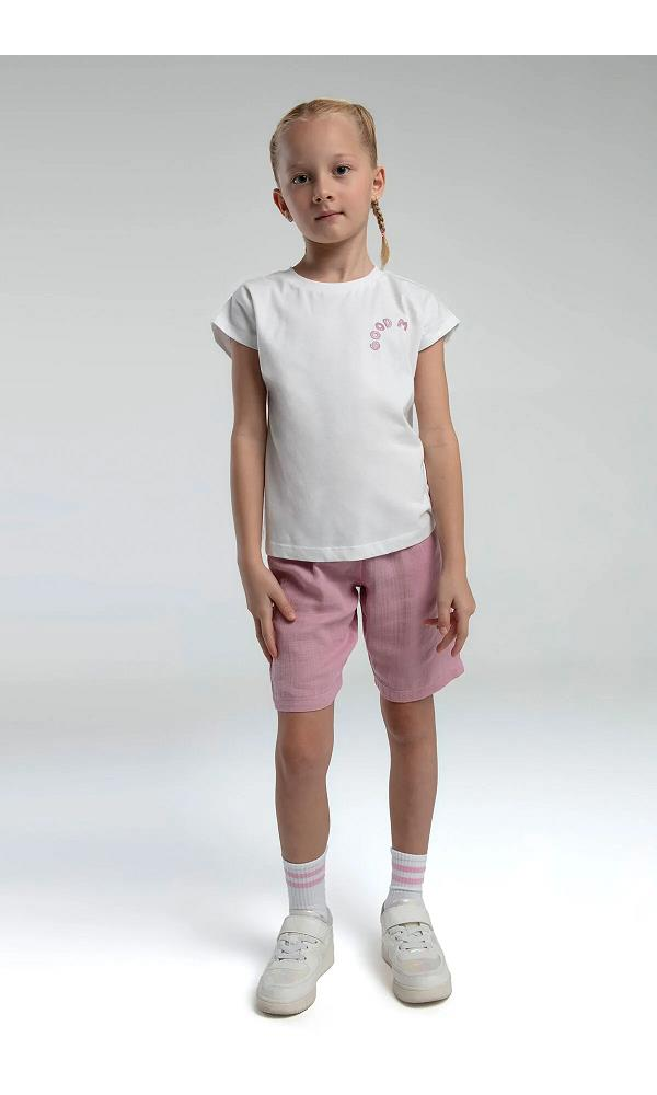 ROLY POLY RP3626-2  KIZ ÇOCUK BERMUDA TAKIM BEYAZ