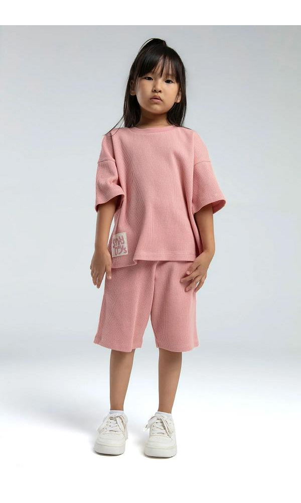 ROLY POLY RP3628-2 KIZ ÇOCUK BERMUDA TAKIM Retr.Pembe