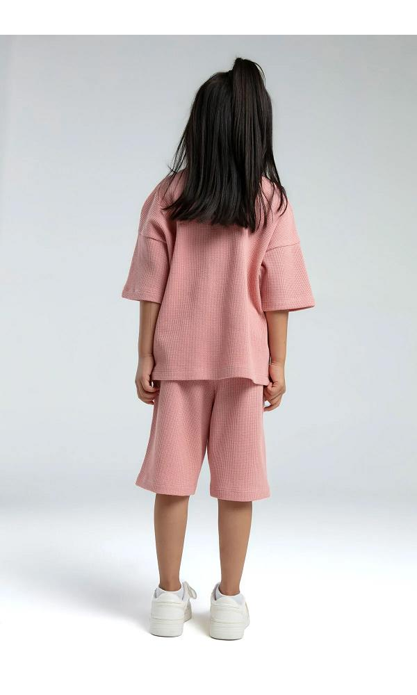 ROLY POLY RP3628-2 KIZ ÇOCUK BERMUDA TAKIM Retr.Pembe