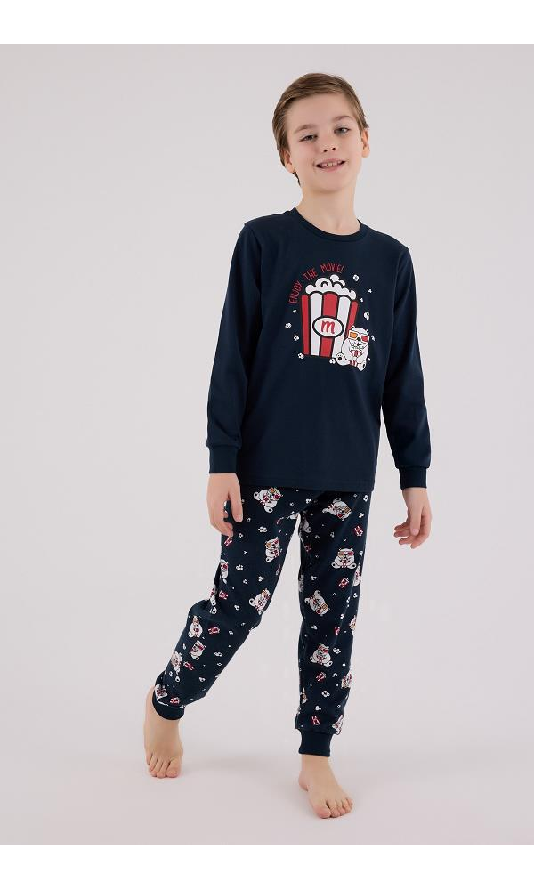 ROLY POLY RP3676-2 ERKEK ÇOCUK PİJAMA TAKIM LACİVERT