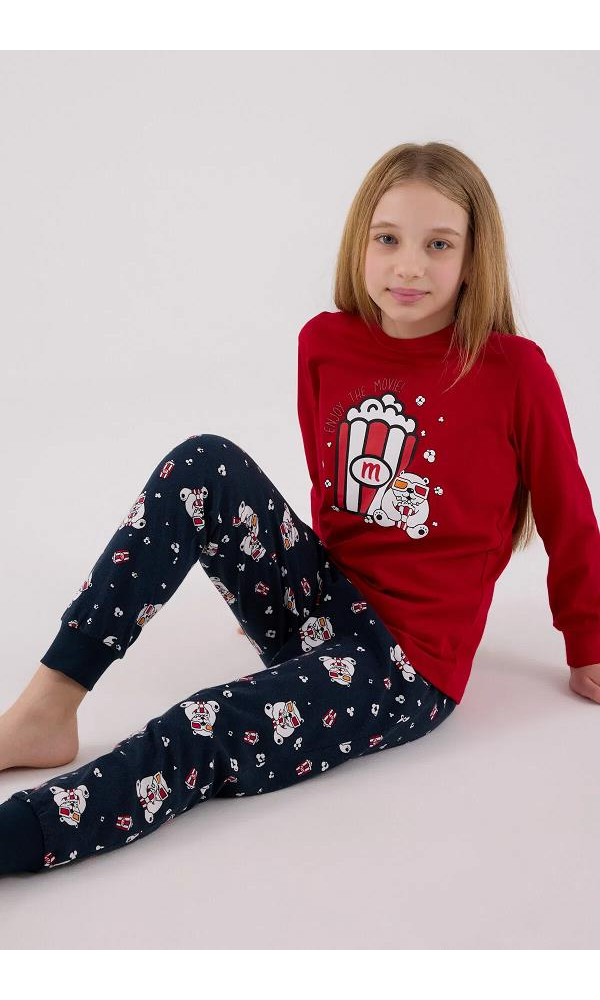 ROLY POLY RP3678-2 KIZ ÇOCUK PİJAMA TAKIM KIRMIZI